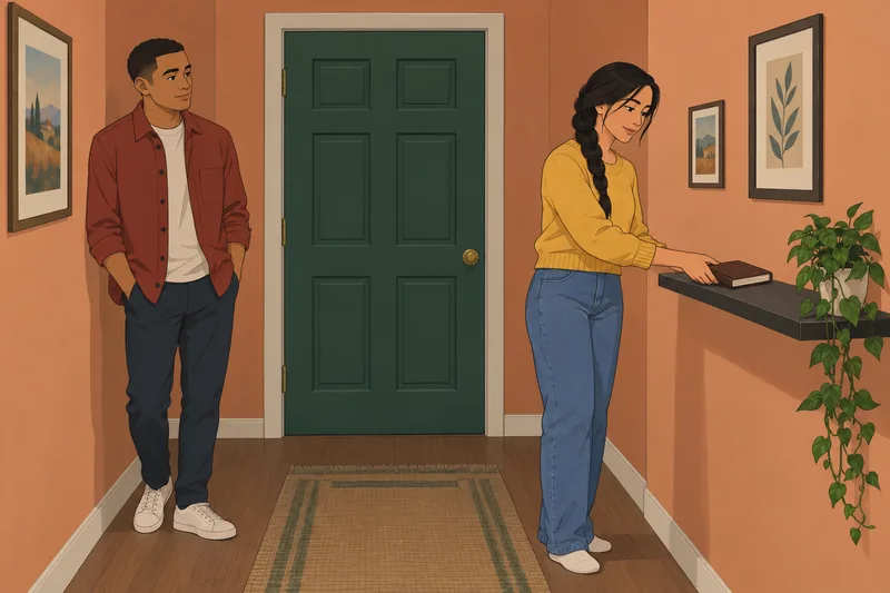 Understanding Emotional Attraction continues beside a closed door.