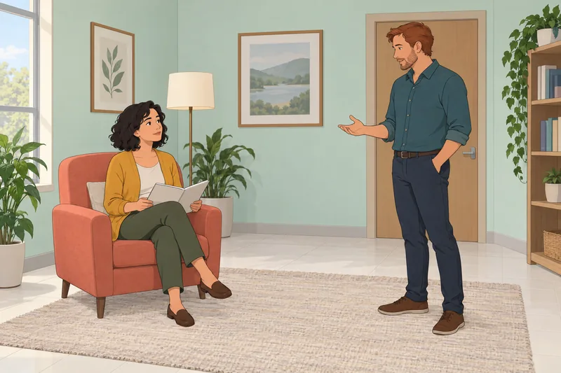 Understanding Emotional Attraction appears during a clinic conversation.