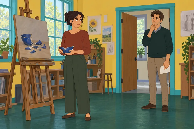 Una escena de comprensión de las: mirada atenta.