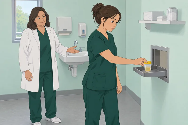 El cuestionario de enfermería muestra la recogida urinaria.