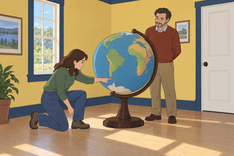 Las preguntas del cuestionario muestran un globo.