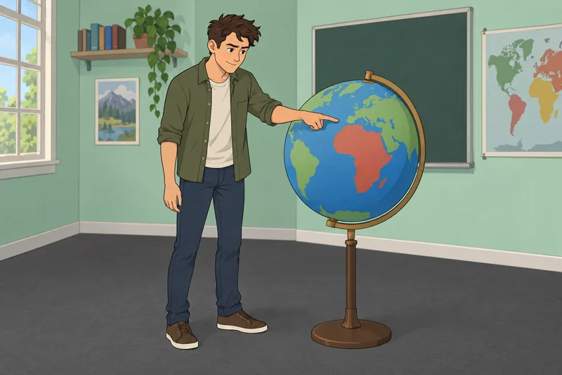 Useless Trivia Quiz shows puzzled globe recall.