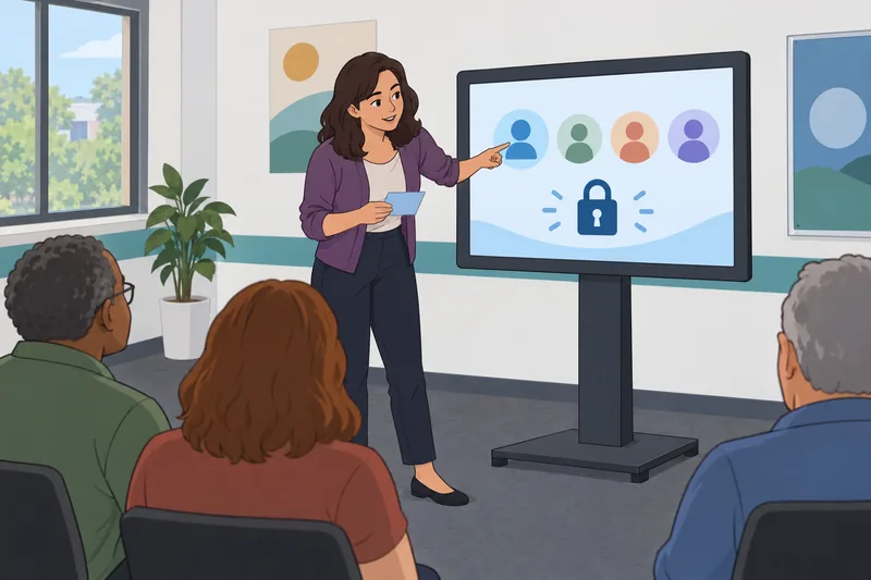 Username Quiz shows a secure profile choice.