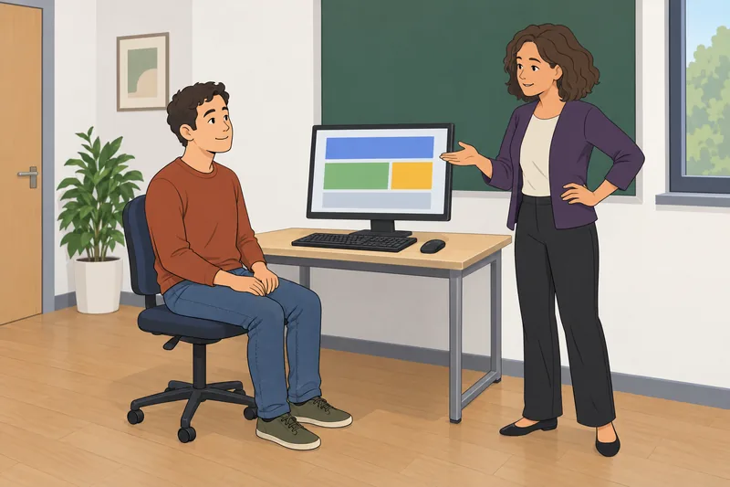 El cuestionario de UX muestra navegación por teclado.
