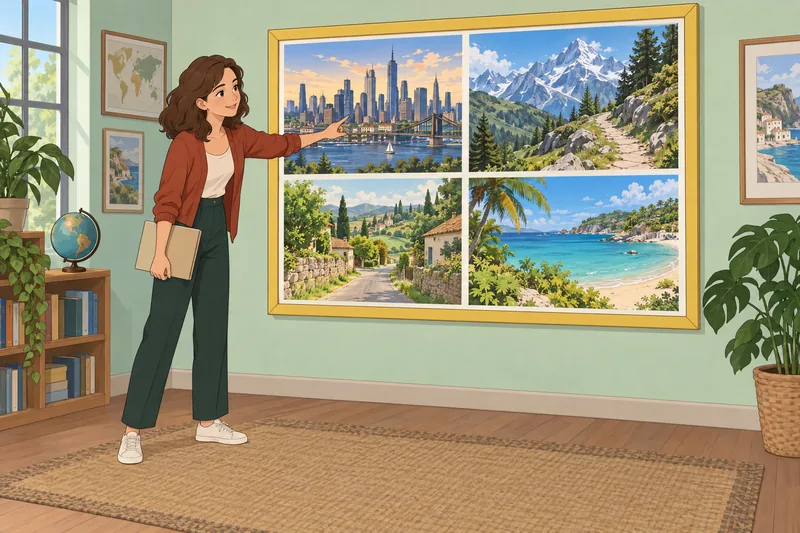Vacation Finder Quiz compares four travel styles.