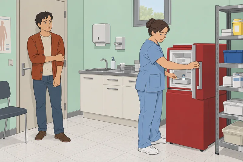 El cuestionario sobre vacunas muestra una enfermera.