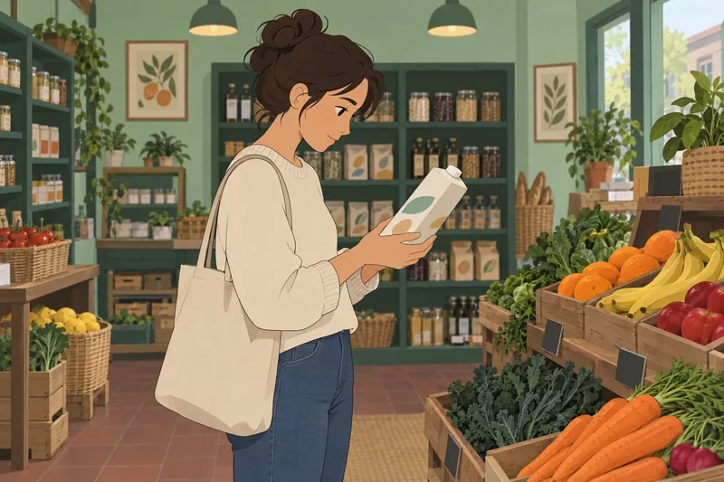cuestionario sobre veganismo muestra un cartón de avena.