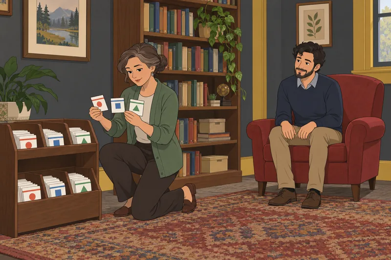 A library scene presents the Verbal Reasoning Test.