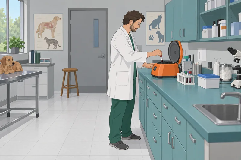 Vet Tech Quiz shows careful sample handling.