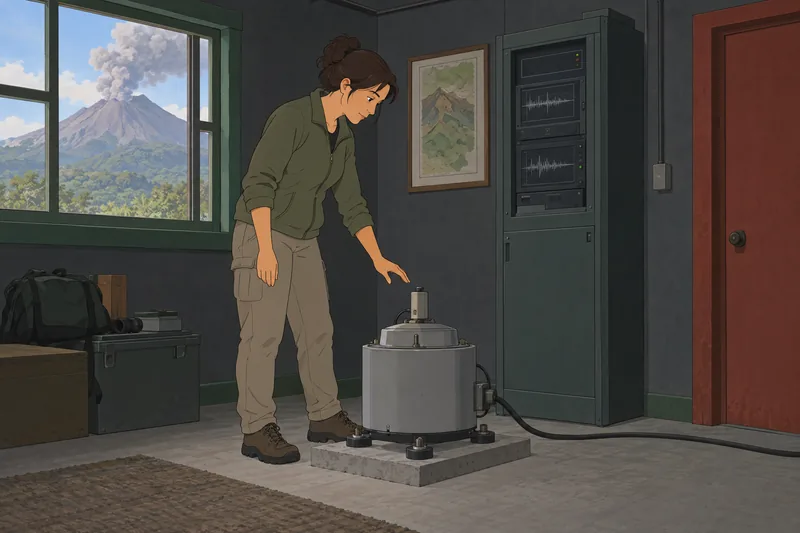 El cuestionario sobre volcanes muestra monitoreo sísmico.