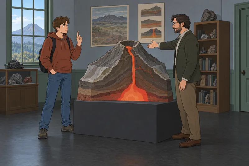 El cuestionario sobre volcanes muestra una lección.