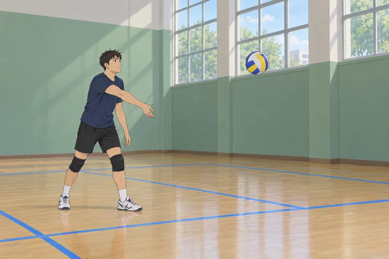 cuestionario de voleibol: jugador inicia un saque legal.
