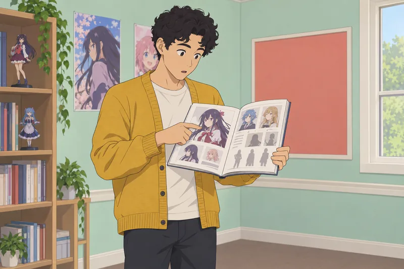 Quiz sobre waifus muestra una guía ilustrada.