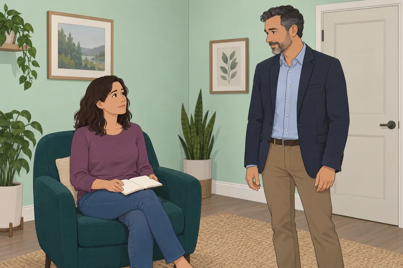 La escala de codependencia muestra una conversación serena.