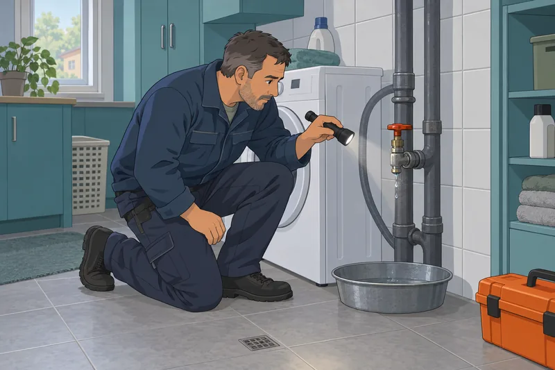 Water Conservation Quiz shows a careful leak check.