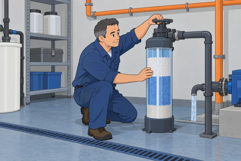 Water Quiz depicts filter inspection.