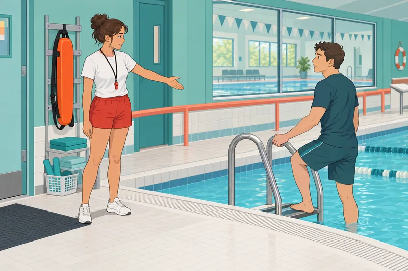 cuestionario sobre seguridad: supervisión atenta en la piscina.