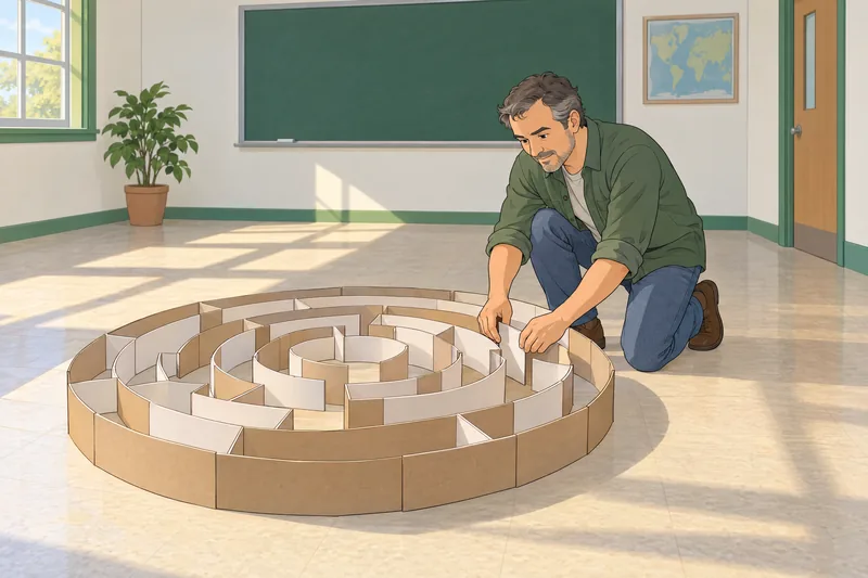 Waterman Ginsberg Test: solving a complex maze.