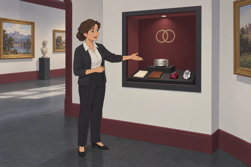 Wedding Anniversary Quiz appears in a museum gallery.