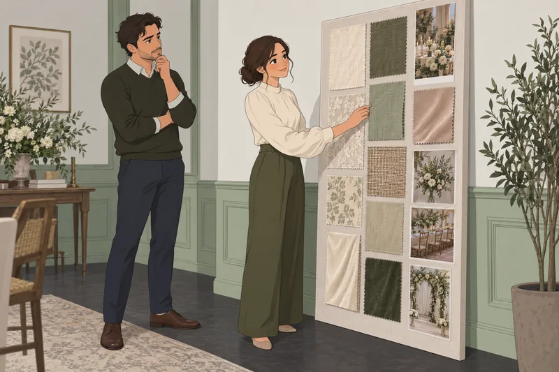 Quiz de estilo muestra telas de decoración.
