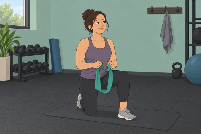 Quiz de estrategia: mujer ensaya un estiramiento.