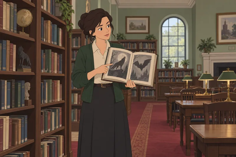 Werewolf or Vampire knowledge fills this library.