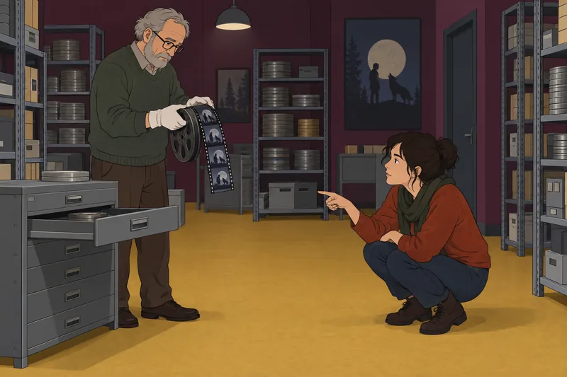 El cuestionario sobre hombres recorre un archivo cinematográfico.