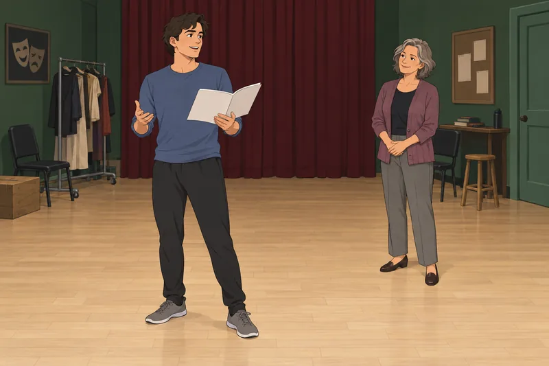 What Actor Am: this rehearsal shows focused expression.