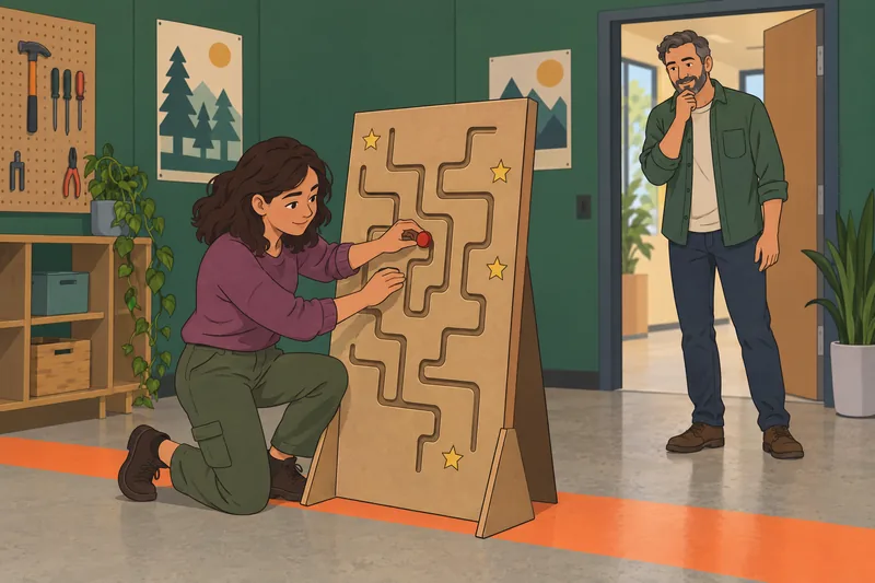 What Adventure Time character solves a maze.