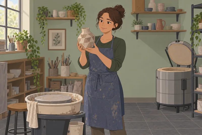 What Am I: A potter shapes a vessel.
