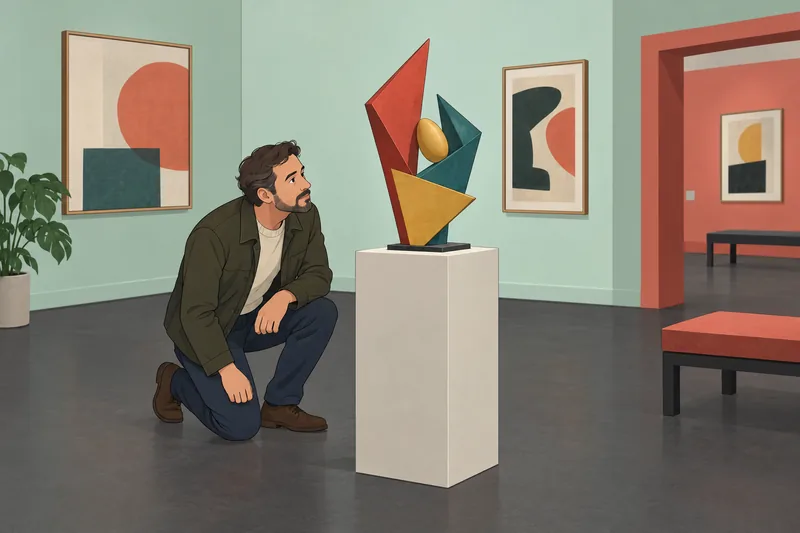 What Artist Am: A visitor studies sculpture.