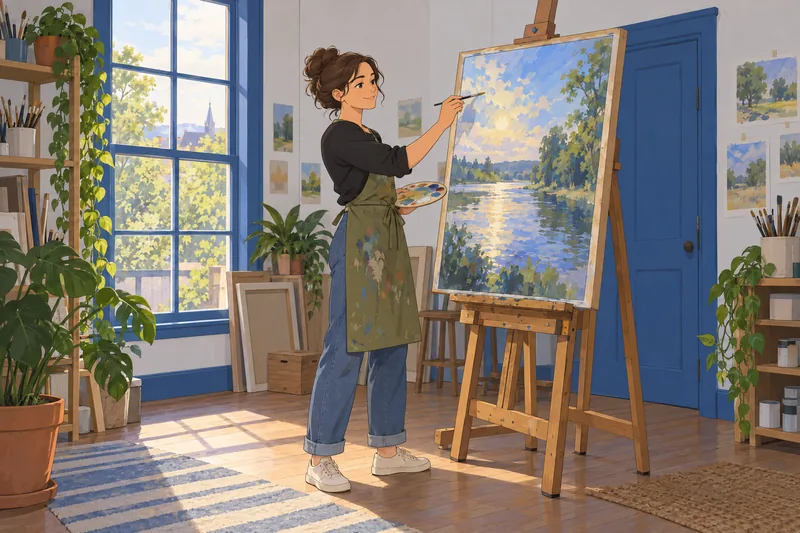 What Artist Am: A painter studies shifting light.