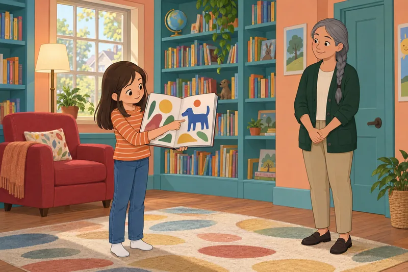 Quiz ¿Qué personaje lee una historia ilustrada.