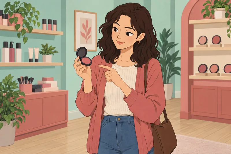 What Blush Color guides a shop shade choice.