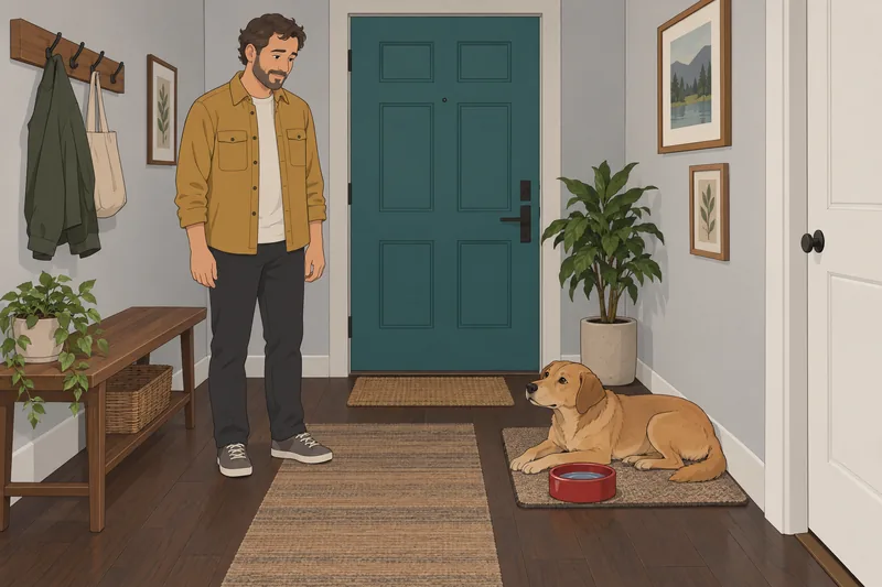 Quiz ¿De qué — una rutina tranquila con perro.