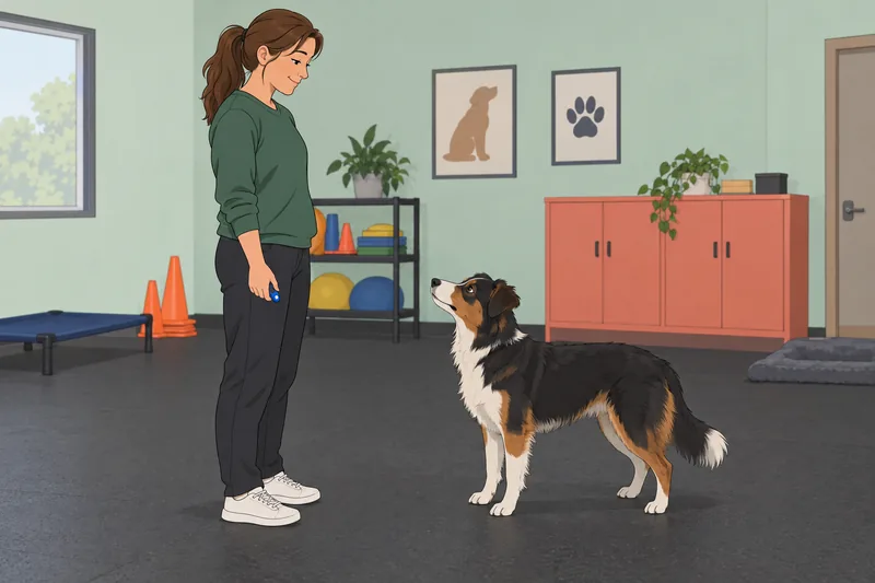 Quiz ¿De qué — un perro sigue una señal.