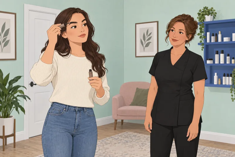 What Brow Product appears beside a brow-gel tube.