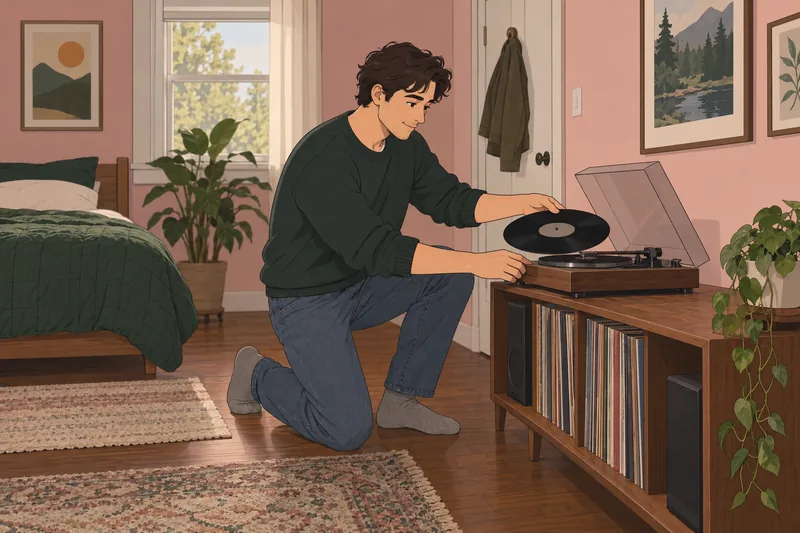 What BTS Song: record player revives a memory.