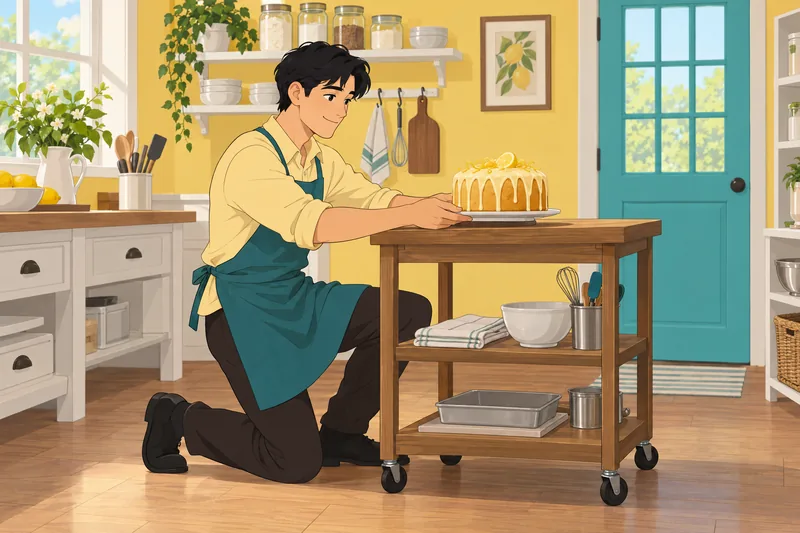 What Cake Are shows lemon cake in progress.
