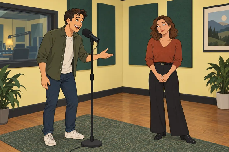 What Celebrity Am appears beside a lively microphone.