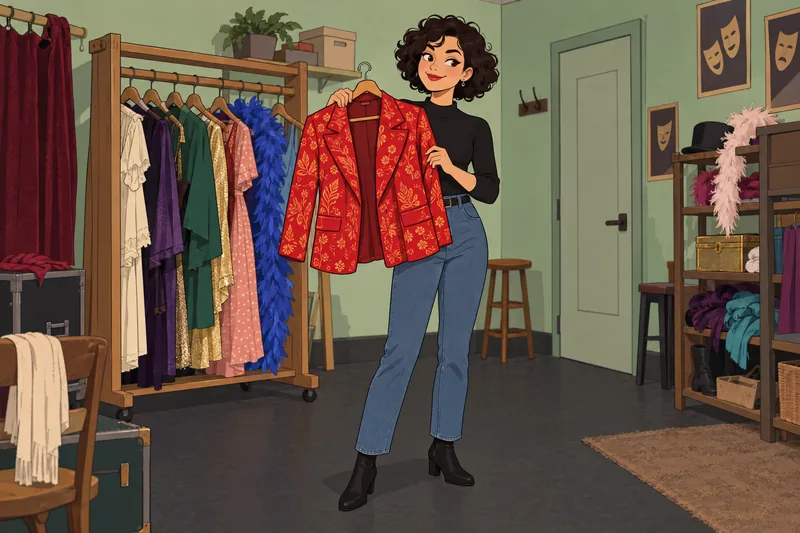 What Celebrity Am captures a bold wardrobe moment.