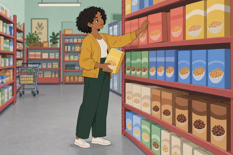 Quiz ¿Qué cereal muestra cajas coloridas.