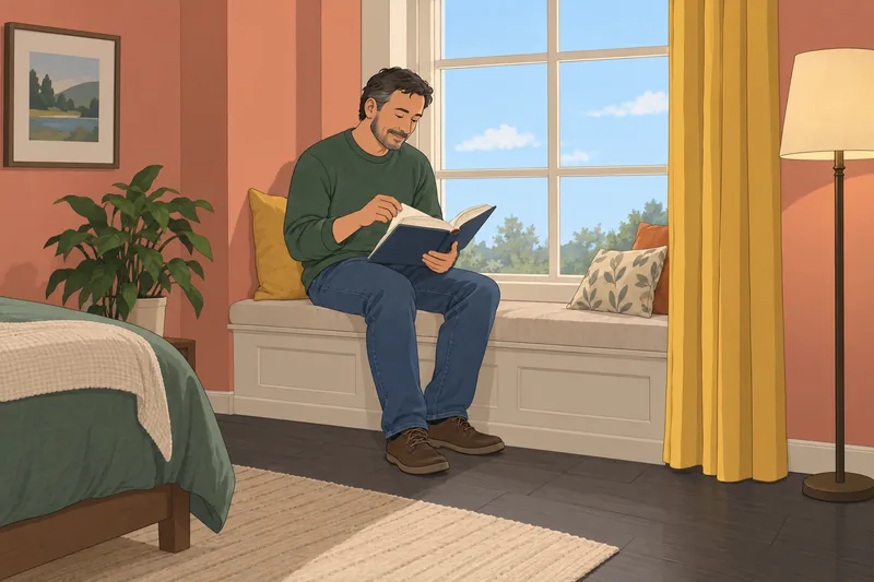 What Classic Book accompanies a quiet reading moment.