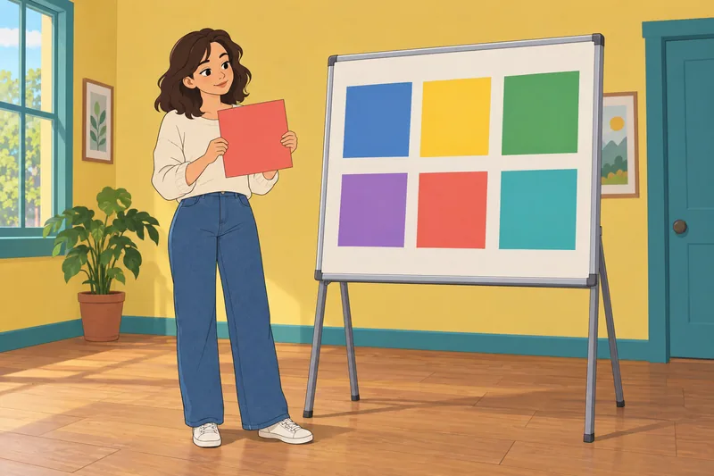 What Color Am appears beside vivid swatches.