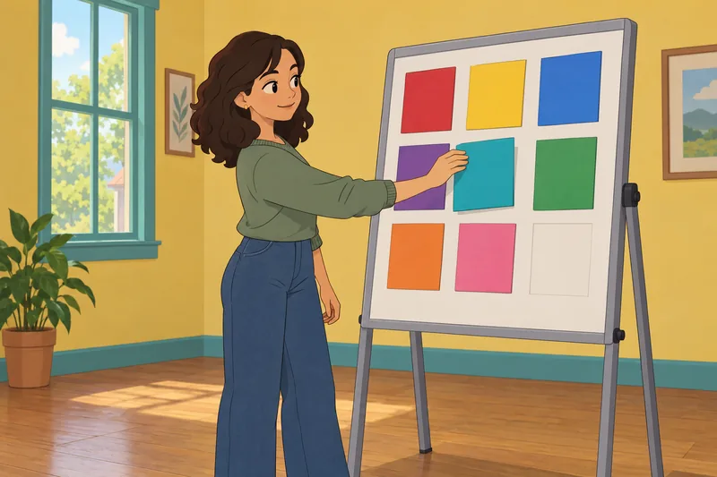 ¿Qué color soy? Muestra colores vivos.