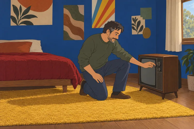 What Decade Am shows a bedroom across eras.