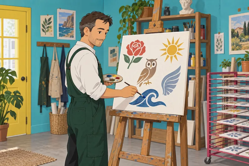 What Demigod Are: painting a personal Olympian symbol.