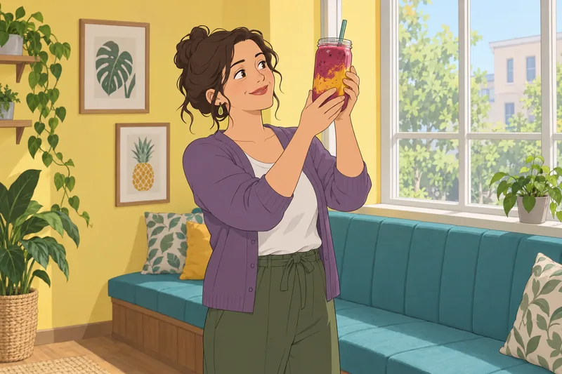 Quiz ¿Qué bebida: un experimento de batido.