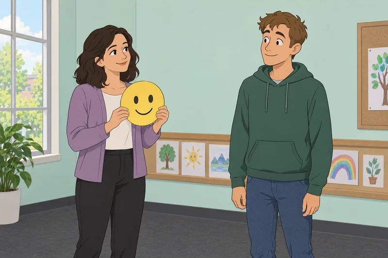 Quiz ¿Qué emoji: visitante elige una tarjeta.