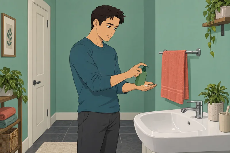 What Face Wash guides a bathroom cleanser choice.